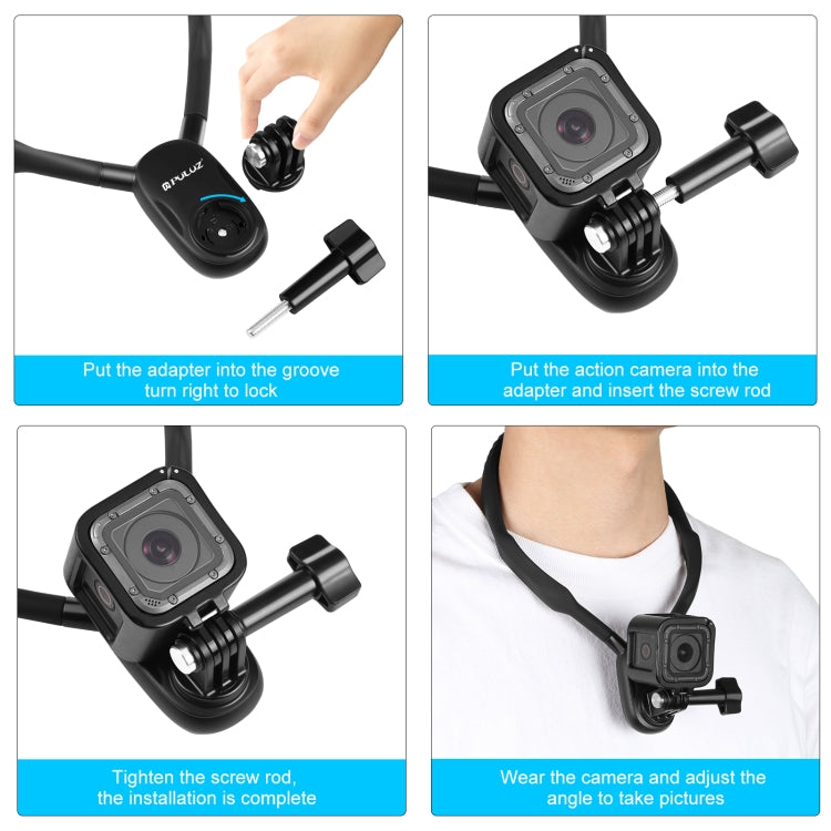 PULUZ Lazy Neck Bracket POV View Mount para cámaras de acción GoPro, POV View Mount