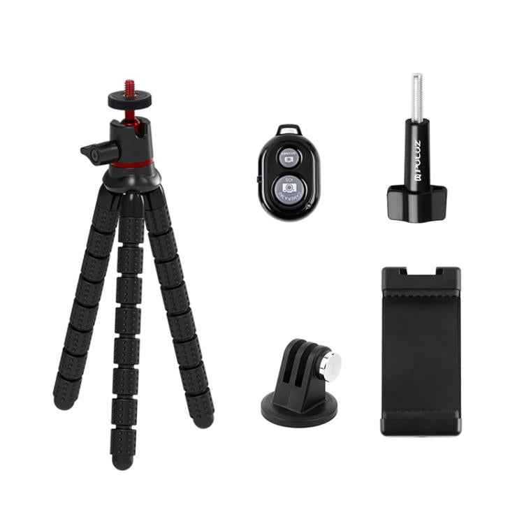 Soporte de trípode flexible PULUZ Mini Octopus con control remoto para cámaras SLR, GoPro, teléfono celular