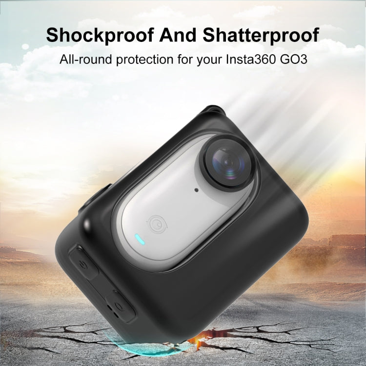 Para Insta360 GO 3 PULUZ Estuche de carga para cámara Estuche de silicona, Charging Case Case (Black), Charging Case Case (Red), Charging Case Case (White)