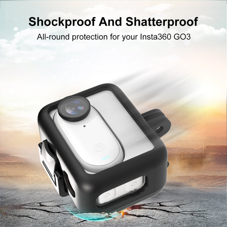 Para Insta360 GO 3 PULUZ Caja de batería de la cámara Marco protector de plástico, Plastic Protective Frame