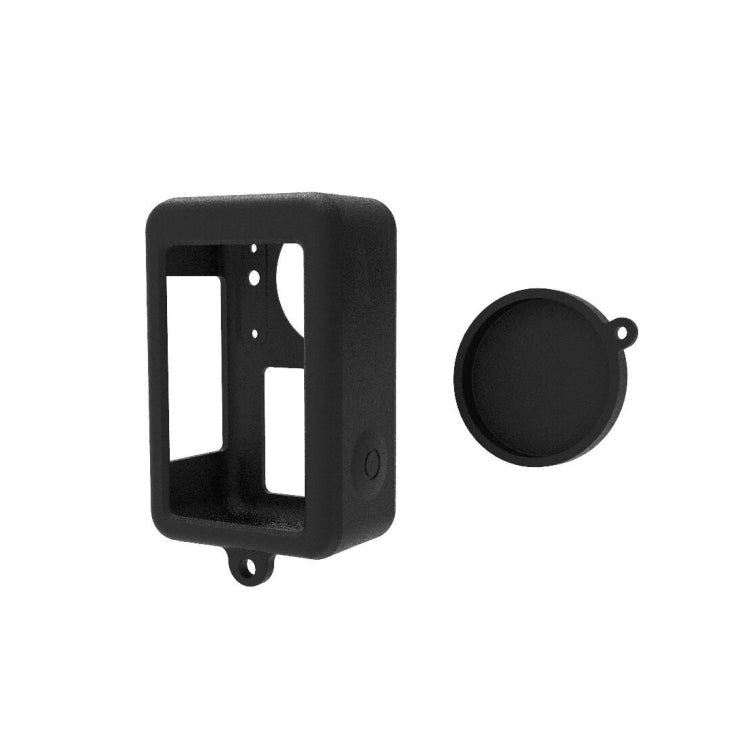 Para DJI Osmo Action 4 / 3 PULUZ Funda protectora de silicona con tapa de lente, For DJI Osmo Action 4 / 3