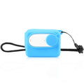 Para Insta360 GO 3 PULUZ Estuche de carga para cámara Estuche de silicona con tapa de lente y correa, Silicone Case with Lens Cap(Black), Silicone Case with Lens Cap(Blue)