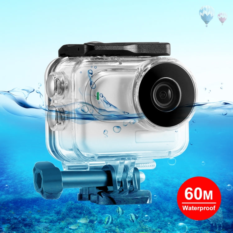 Para Insta360 GO 3 PULUZ 60m Funda carcasa impermeable subacuática con adaptador de base y tornillo, Waterproof Housing Case