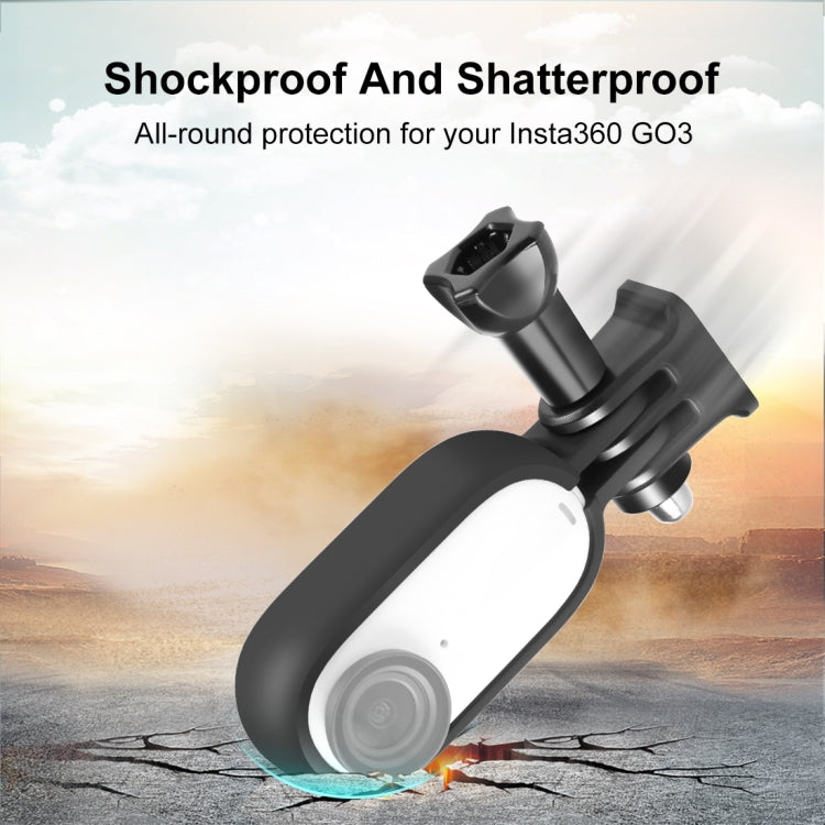 Para Insta360 GO 3 PULUZ Cuerpo Marco protector de plástico Jaula con tornillo y adaptador, Protective Frame Cage with Screw & Adapte