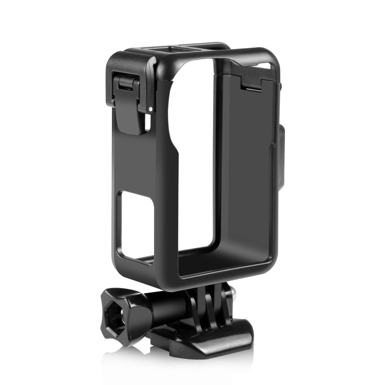 Para DJI Osmo Action 4/3 PULUZ Jaula de marco protector de plástico vertical con zapatos fríos, For DJI Osmo Action 5 Pro / 4 / 3 Vertical Cage
