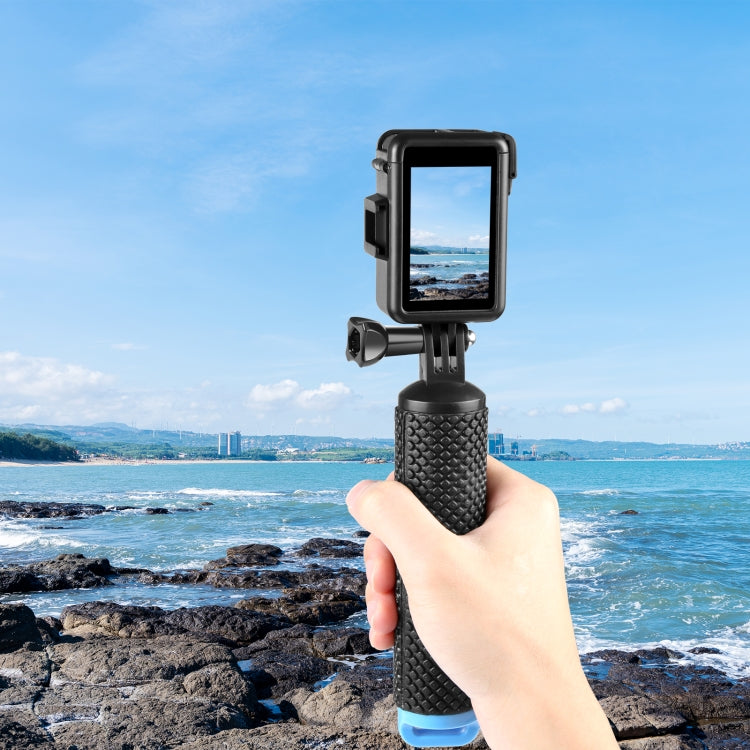 Para DJI Osmo Action 4/3 PULUZ Jaula de marco protector de plástico vertical con zapatos fríos, For DJI Osmo Action 5 Pro / 4 / 3 Vertical Cage