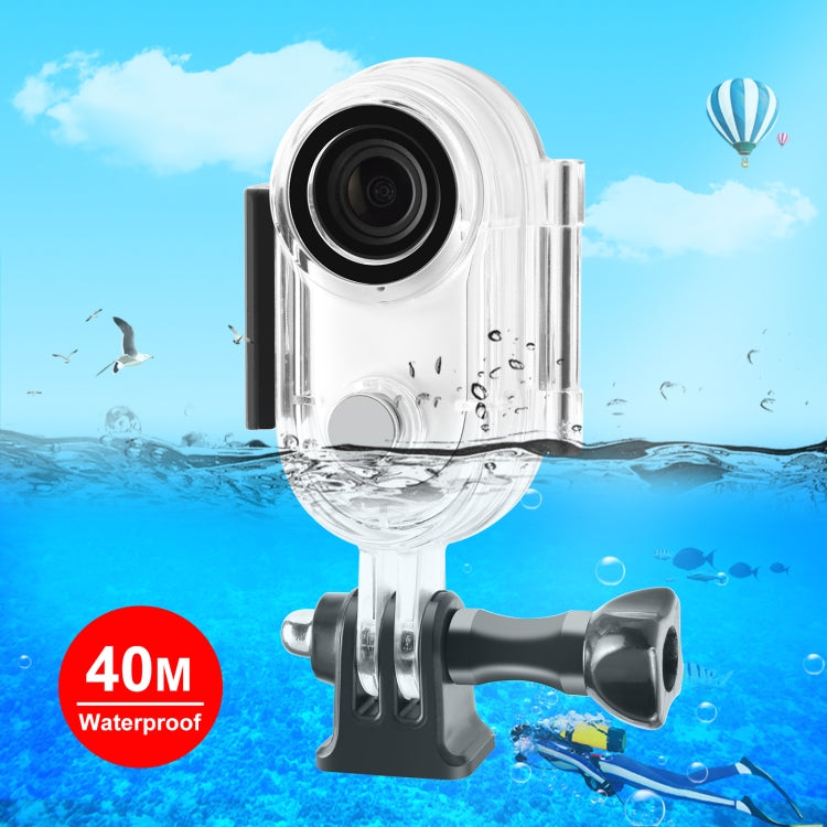 Para Insta360 GO 3 PULUZ 40m Funda carcasa impermeable subacuática con adaptador de base y tornillo, 40m Waterproof Housing Case