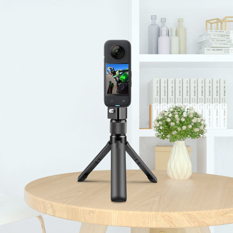 Para Insta360 X3 PULUZ Soporte de trípode de escritorio con mango giratorio, Desktop Tripod Stand
