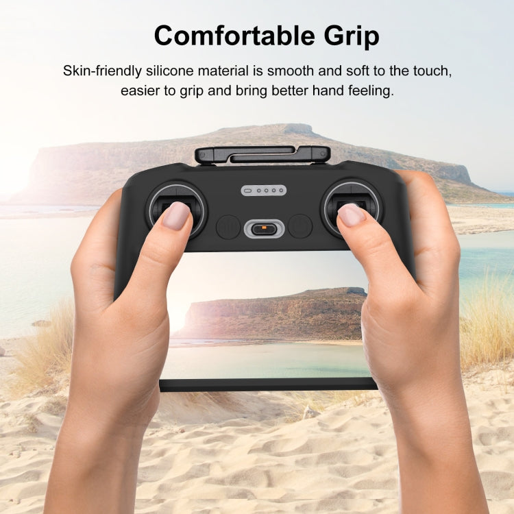 Para DJI Mini 4 Pro / Air 3 Control remoto / DJI RC 2 con pantalla Funda protectora de silicona PULUZ, For DJI RC 2