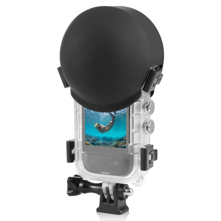 Para Insta360 X3 PULUZ Estuche de buceo invisible Protector de lente Cubierta protectora de silicona, For Insta360 X4 / X3