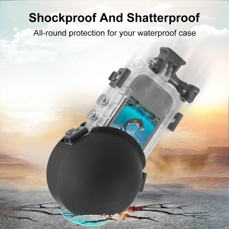 Para Insta360 X3 PULUZ Estuche de buceo invisible Protector de lente Cubierta protectora de silicona, For Insta360 X4 / X3