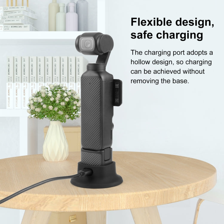 Para DJI Osmo Pocket 3 PULUZ Soporte de base de carga de escritorio con base de silicona, Silicone Dock Base