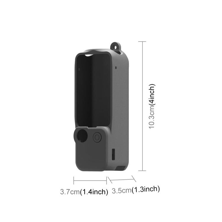 Para DJI OSMO Pocket 3 PULUZ 3 en 1 Juego de fundas de silicona, Silicone Case Black, Silicone Case Red, Silicone Case White