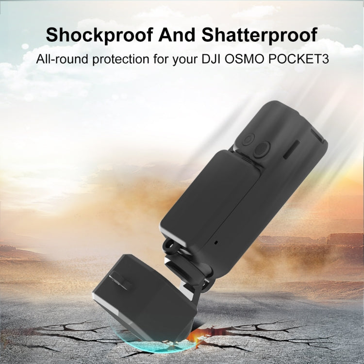 Para DJI OSMO Pocket 3 PULUZ 3 en 1 Juego de fundas de silicona, Silicone Case Black, Silicone Case Red, Silicone Case White