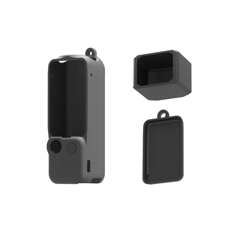 Para DJI OSMO Pocket 3 PULUZ 3 en 1 Juego de fundas de silicona, Silicone Case Black, Silicone Case Red, Silicone Case White