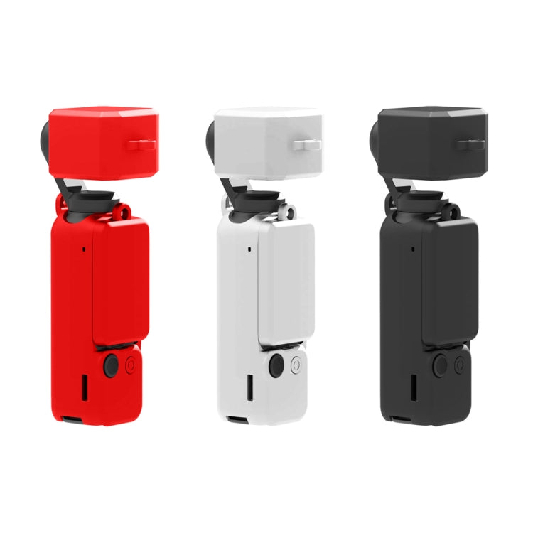 Para DJI OSMO Pocket 3 PULUZ 3 en 1 Juego de fundas de silicona, Silicone Case Black, Silicone Case Red, Silicone Case White
