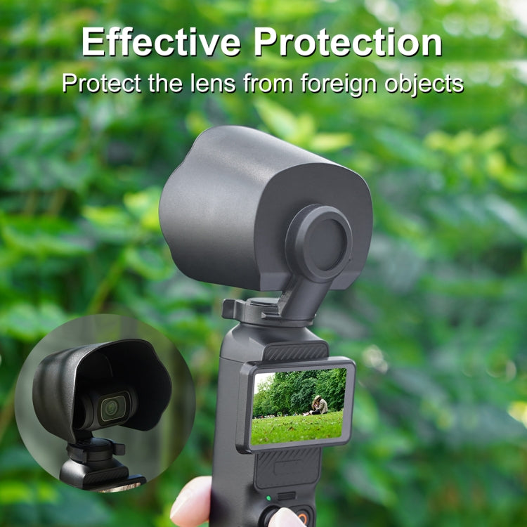Para DJI OSMO Pocket 3 Parasol Cubierta protectora de lente Capucha, Sunshade