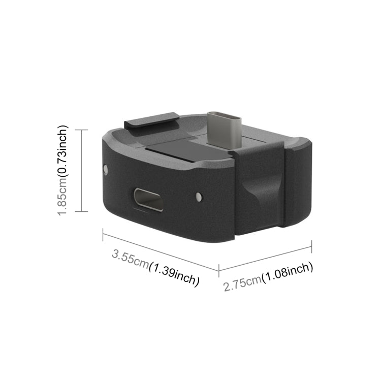 Para DJI OSMO Pocket 3 PULUZ USB-C / Type-C Base de carga de escritorio Soporte de aleación de aluminio, Desktop Charging Base
