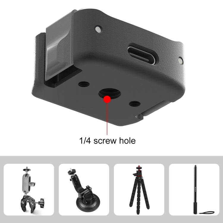 Para DJI OSMO Pocket 3 PULUZ USB-C / Type-C Base de carga de escritorio Soporte de aleación de aluminio, Desktop Charging Base