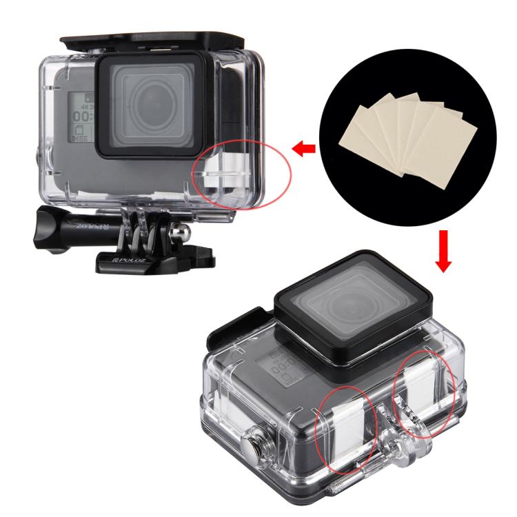 12 PCS PULUZ Insertos antivaho reutilizables profesionales para GoPro HERO10 Black / HERO9 Black / HERO8 Black /HERO7 /6/5, DJI Osmo Action, Xiaoyi y otras cámaras de acción, Anti-Fog Inserts