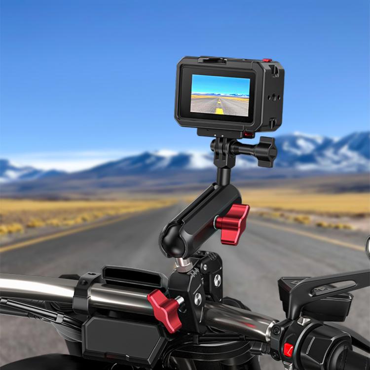 Marco adaptador de expansión de jaula de aleación de aluminio con cubierta de lente para DJI Osmo Action 5 Pro/4/3 PULUZ, For DJI Osmo Action 5 Pro / 4 / 3