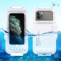PULUZ Estuche de buceo impermeable de 45 m / 147 pies Cubierta de carcasa subacuática para tomar fotografías y videos para iPhone 14 Series, iPhone 13 Series, iPhone 12 Series, iPhone 11 Series, iPhone X Series, iPhone 8 y 7, iPhone 6s, iOS 13.0 o vers...