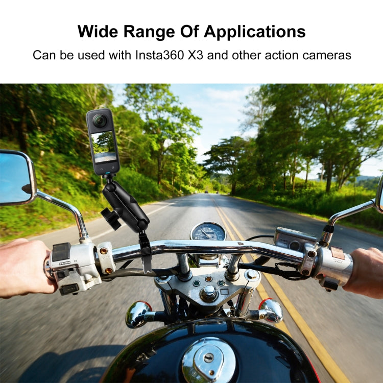 PULUZ motocicleta O-Clip abrazadera de liberación rápida manillar soporte de montaje fijo para GoPro y otras cámaras de acción, O-Clip Mount