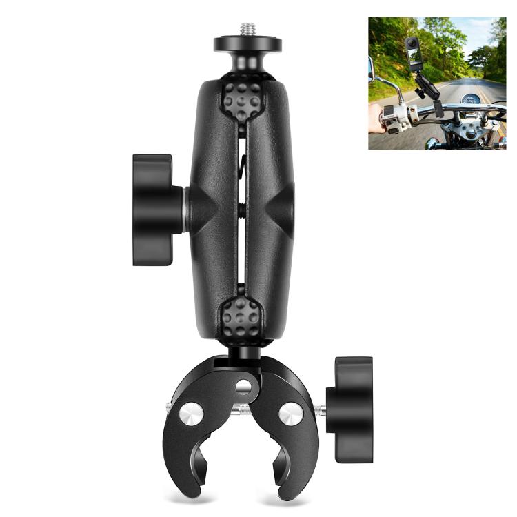 Soporte de montaje fijo para manillar con abrazadera de cangrejo para motocicleta PULUZ para GoPro y otras cámaras de acción, Crab Clamp Mount