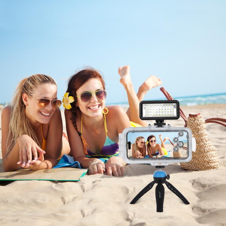 Funda impermeable para buceo PULUZ de 40 m/130 pies para iPhone 16 Pro, para tomar fotos y videos bajo el agua., For iPhone 16 Pro(Transparent)