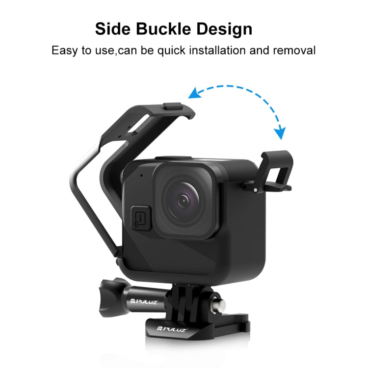 Para GoPro Hero11 Black Mini PULUZ PC Marco de borde de plástico con hebilla Montaje básico y tornillo, PC Plastic Border