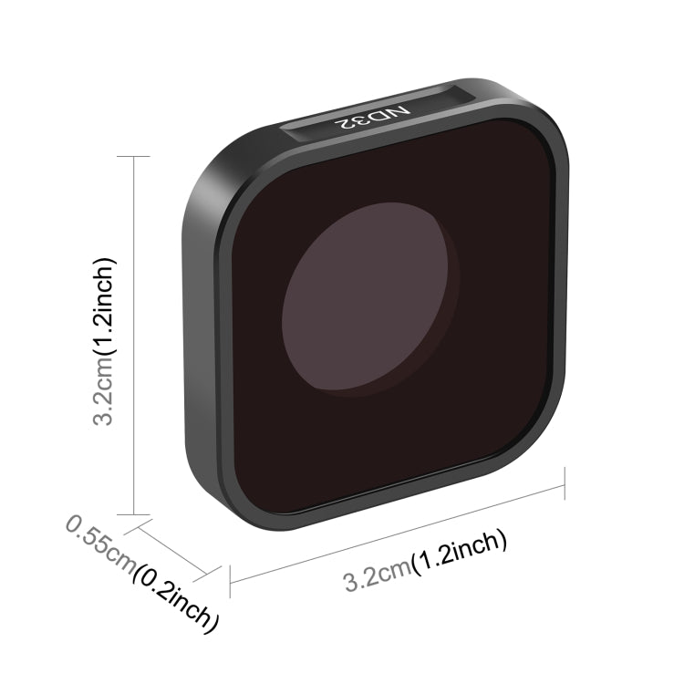 Cámara de acción PULUZ Filtro de lente ND32 para GoPro Hero11 Black / Hero11 Black mini / HERO10 Black / HERO9 Black, ND32