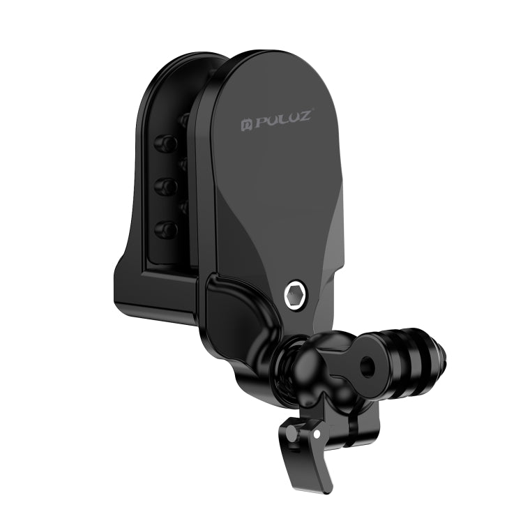 Soporte de abrazadera de barbilla para casco de motocicleta PULUZ para GoPro y otras cámaras de acción, Helmet Chin Clamp Mount