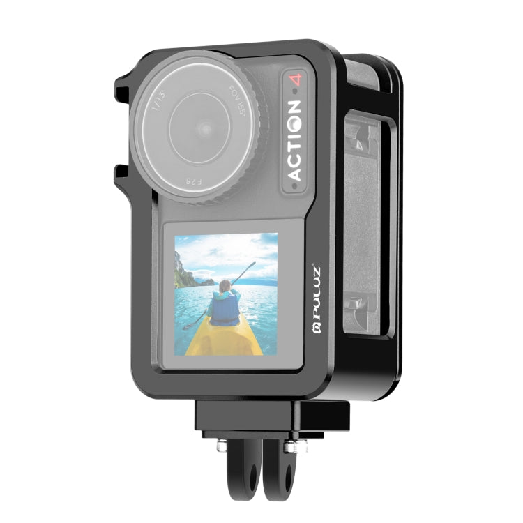 Para DJI Osmo Action 4/3 PULUZ Marco adaptador de expansión de jaula de metal con zapata fría, For DJI Osmo Action 4 / 3 Metal Cage