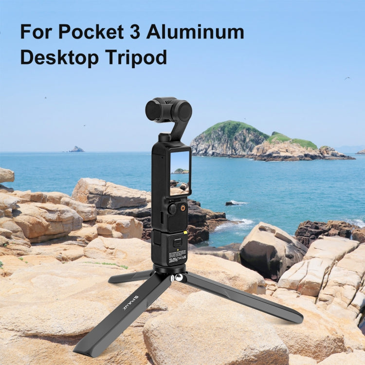 Para DJI Osmo Pocket 3 PULUZ Trípode de metal de aleación de aluminio