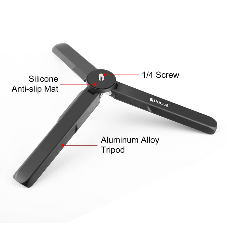 Para DJI Osmo Pocket 3 PULUZ Trípode de metal de aleación de aluminio