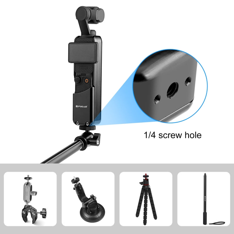 Para DJI OSMO Pocket 3 PULUZ Marco de protección de metal Soporte adaptador de jaula