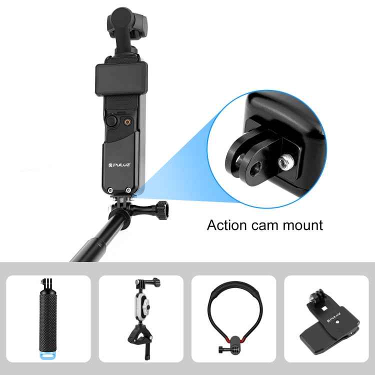 Para DJI OSMO Pocket 3 PULUZ Marco de protección de metal Soporte adaptador de jaula