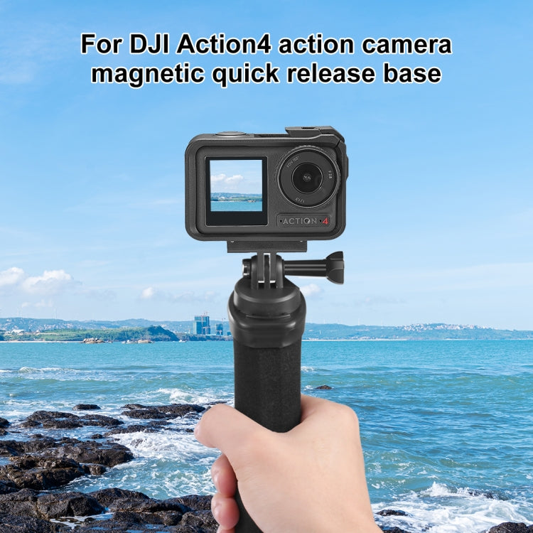 Para DJI Osmo Action 4/3 PULUZ Soporte de expansión de base de liberación rápida magnética, For DJI Osmo Action 4 / 3