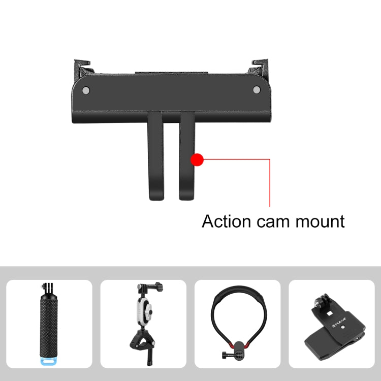 Para DJI Osmo Action 4/3 PULUZ Soporte de expansión de base de liberación rápida magnética, For DJI Osmo Action 4 / 3