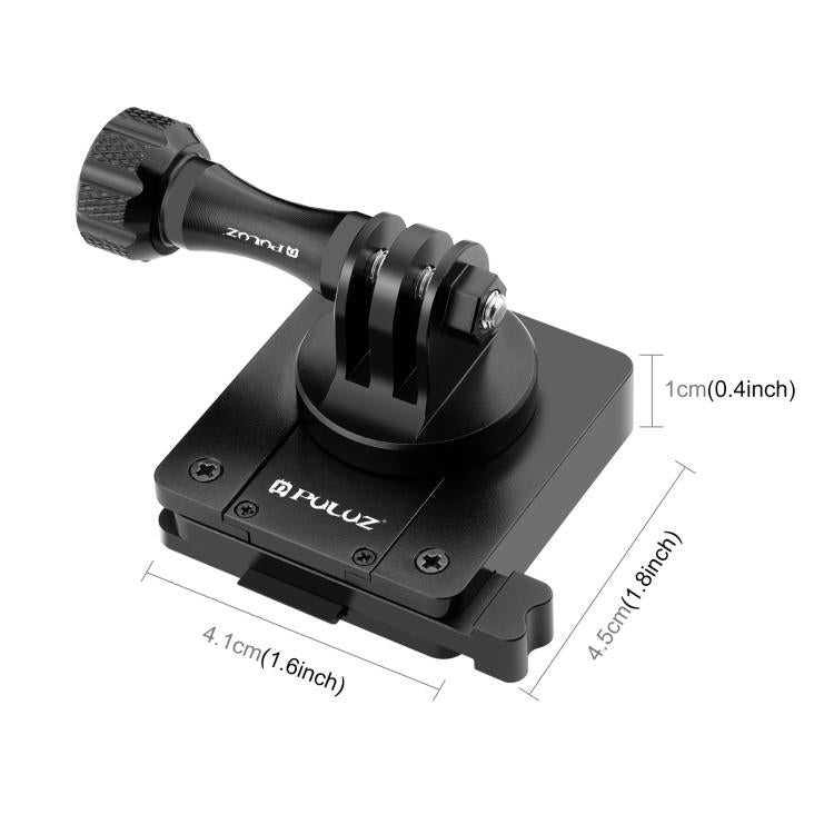 Soporte de liberación rápida de aluminio PULUZ NVG para casco para GoPro y otras cámaras de acción, NVG Helmet Mount