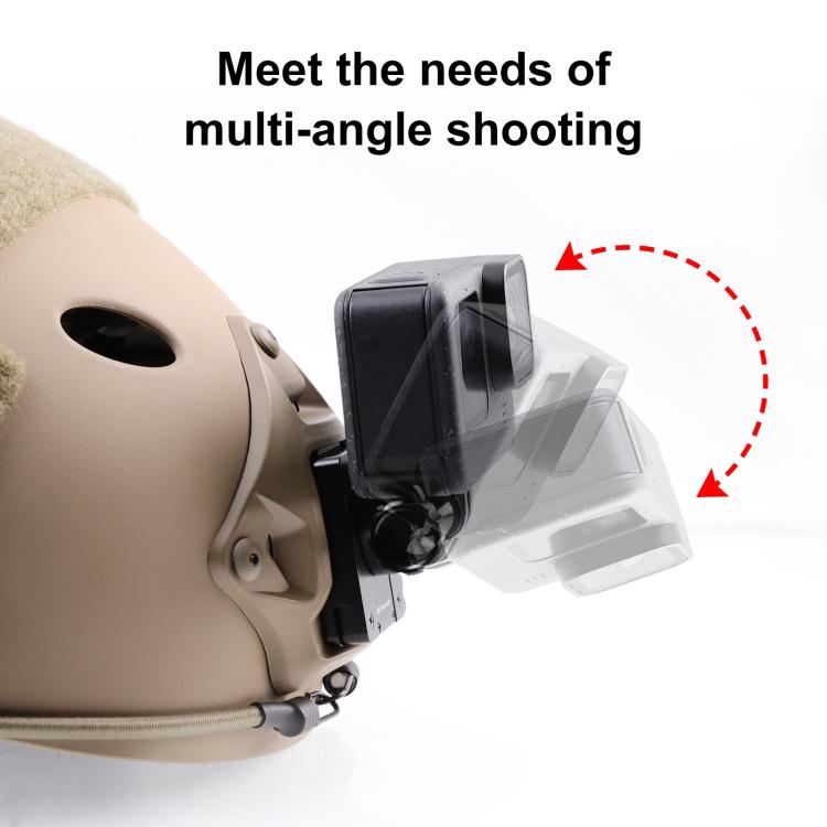 Soporte de liberación rápida de aluminio PULUZ NVG para casco para GoPro y otras cámaras de acción, NVG Helmet Mount