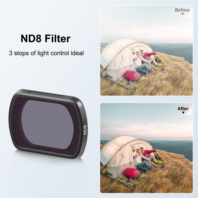 Para DJI160;Pocket160;3 PULUZ Filtro magnético de lente de cámara ND8, ND8 Filter