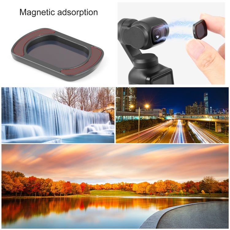 Para DJI160;Pocket160;3 PULUZ Filtro magnético de lente de cámara ND8, ND8 Filter