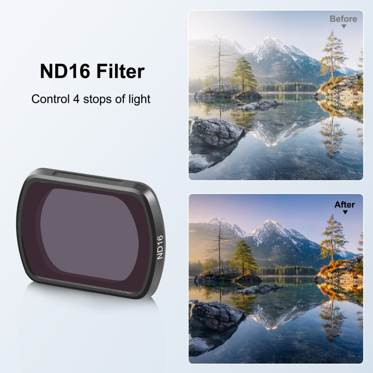 Para DJI160;Pocket160;3 PULUZ Filtro de lente de cámara magnético ND16, ND16 Filter