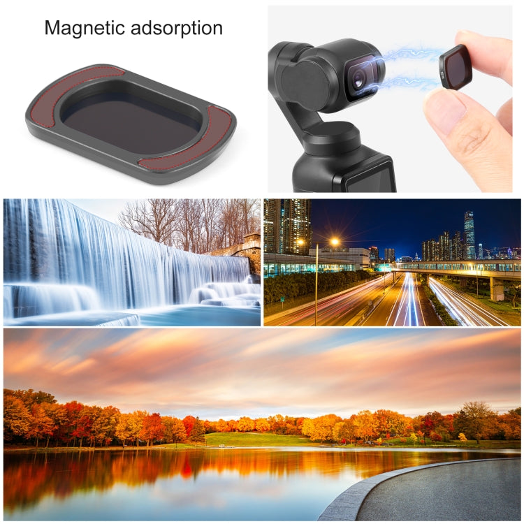 Para DJI160;Pocket160;3 PULUZ Filtro de lente de cámara magnético ND16, ND16 Filter