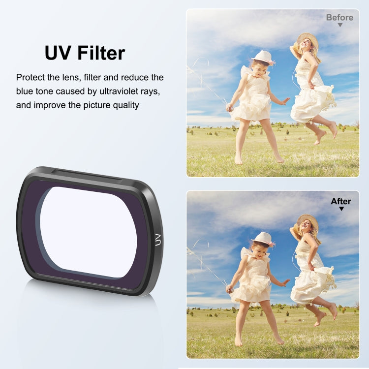 Para DJI160;Pocket160;3 PULUZ Filtro UV para lente de cámara magnética, UV Filter