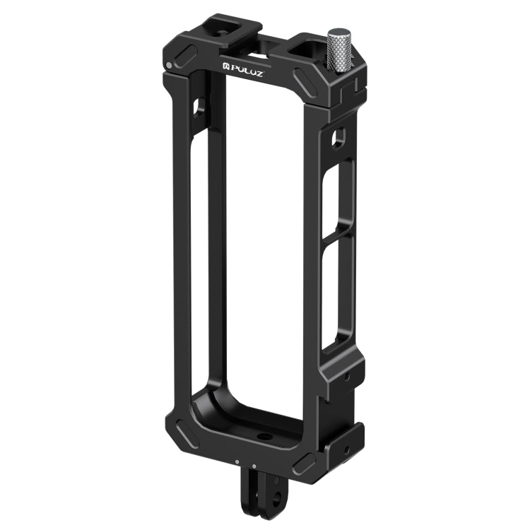Para Insta360 X4 PULUZ marco de carcasa protectora de Metal con Base de zapata fría expandible y adaptador de trípode, Cold Shoe Metal Cage