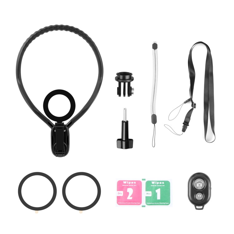 Soporte de cuello magnético PULUZ, soporte de visión POV con abrazadera para teléfono para cámaras/teléfonos de acción GoPro, Magnetic Collar Bracket