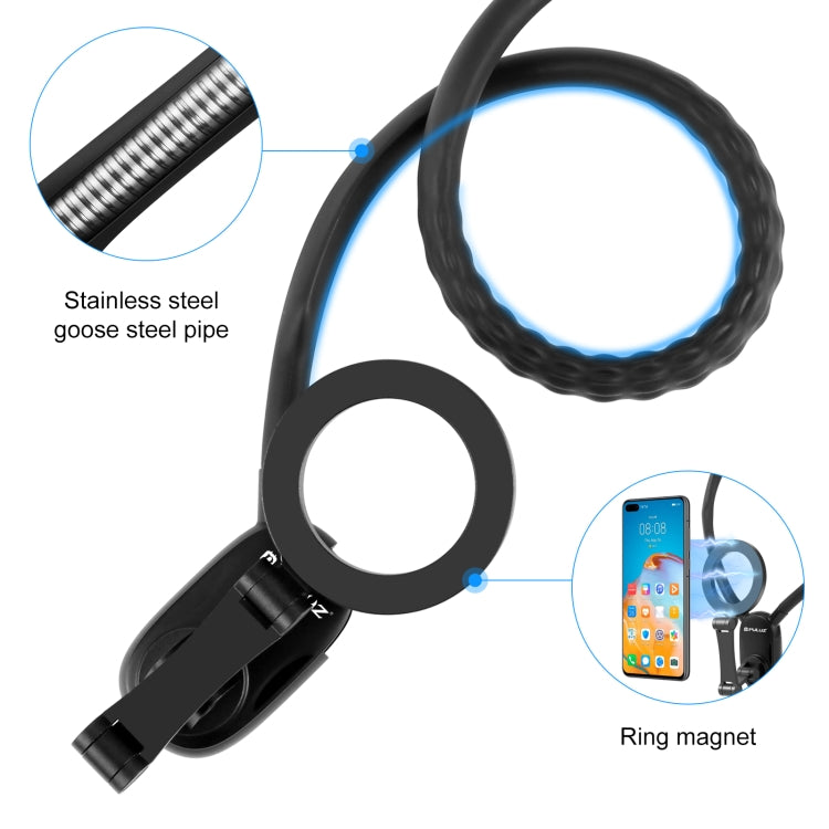 Soporte de cuello magnético PULUZ, soporte de visión POV con abrazadera para teléfono para cámaras/teléfonos de acción GoPro, Magnetic Collar Bracket