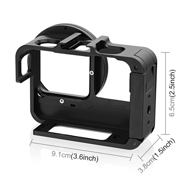 Marco adaptador de jaula de conejo de metal PULUZ para Insta360 Ace Pro/Ace con filtro UV de 52 mm y anillo adaptador, For Insta360 Ace Meta Cage 2